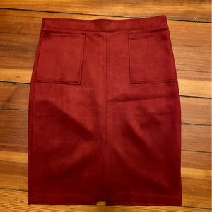 Reddish Brown, suede-like, NYCC skirt